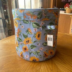 Vera Bradley Sunflower storage bin with lid